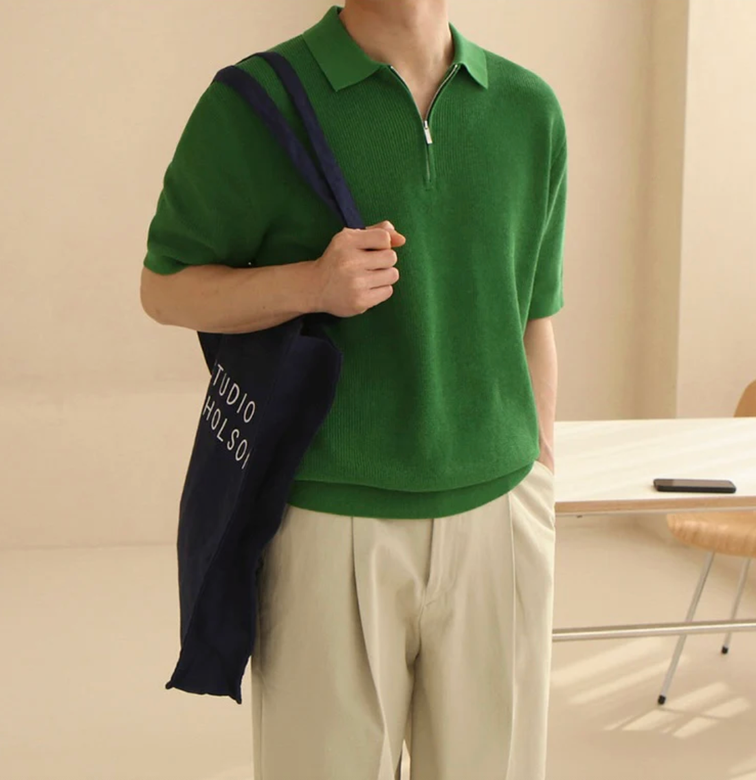 VIDA ZIPPED POLO